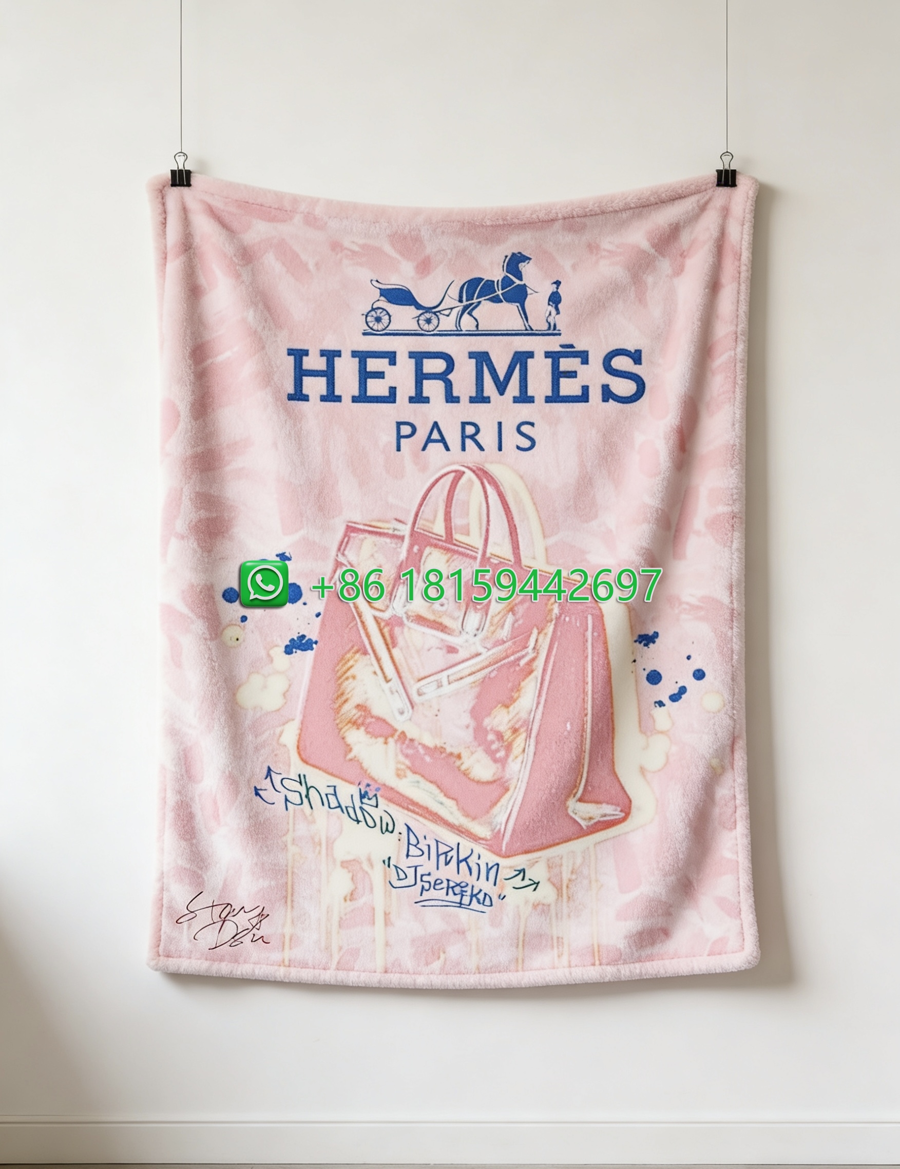 Hermes Throw Blankets